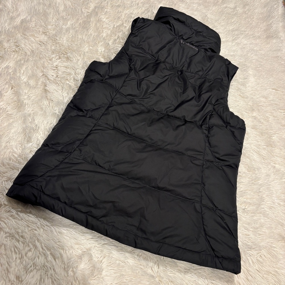 Columbia Black Omni Shield Down Puffer Vest Size S - Picture 8 of 11